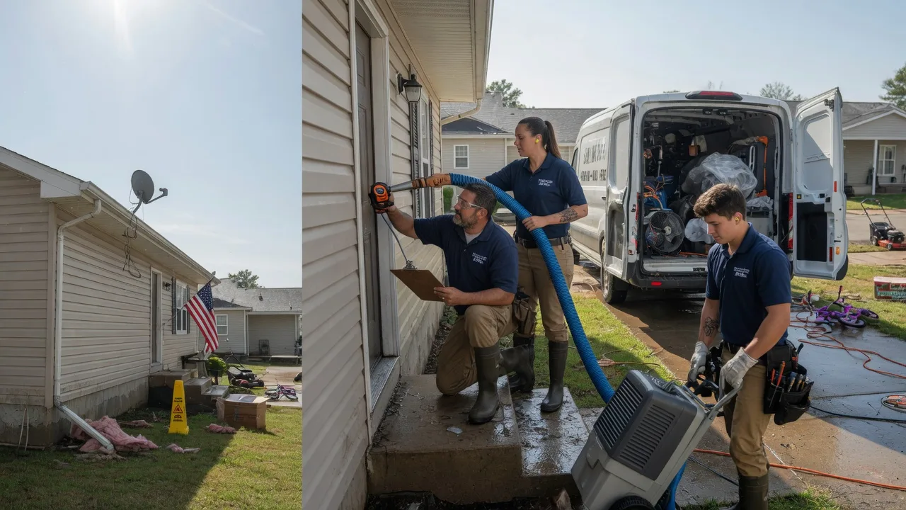 Ceiling Water Damage Restoration in Colfax, IN near me